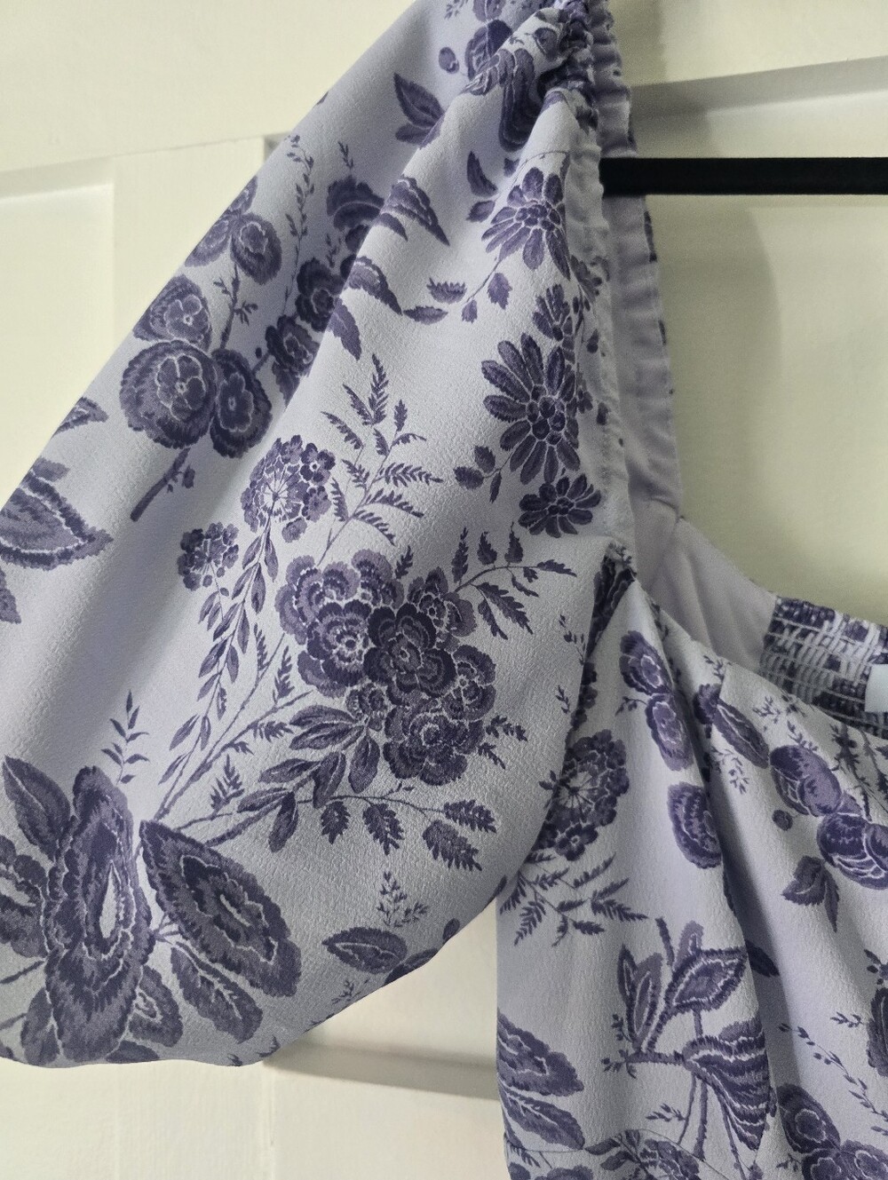Hill House Matilda Midi Dress Size Medium Lilac Floral Summer Wedding - Picture 7 of 8